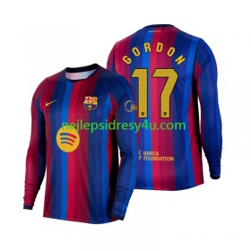 Fotbalový Dres FC Barcelona Anthony Gordon 17 Domácí 2026/27 Dlouhý Rukáv